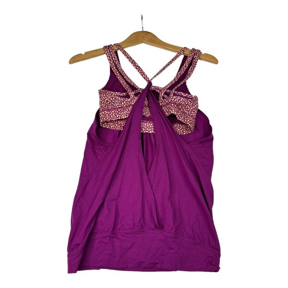 Lululemon Nouveau Limits Tank Sz 4 Regal Plum AS IS - Picture 5 of 7